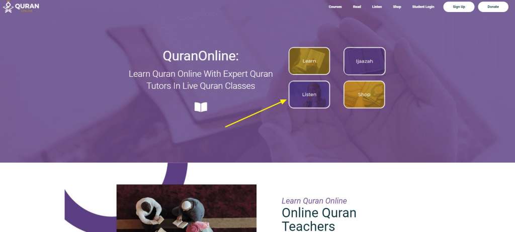 quranonline.com as one of the best online quran tutoring websites