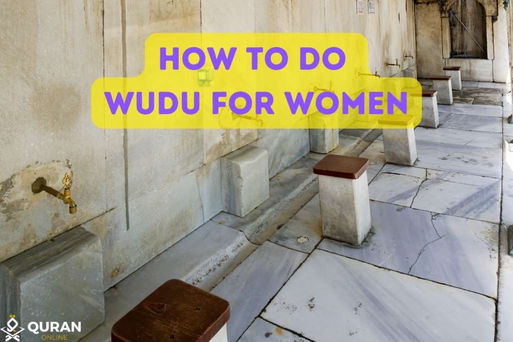 A Medda to show how to perform wudu for females